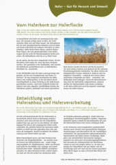 Hafer-Wissen - Hafer - gut für Mensch und Umwelt