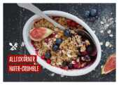 Rezept-Postkarte Hafer-Crumble