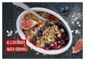 Rezept-Postkarte Hafer-Crumble