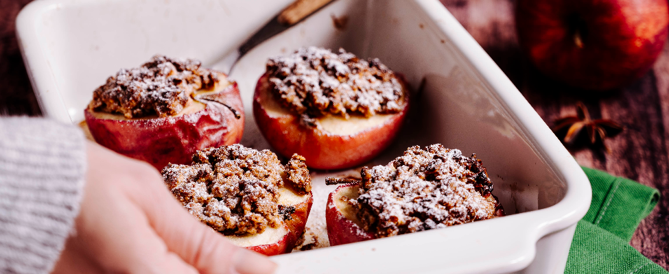 Bratäpfel mit Haferfüllung
