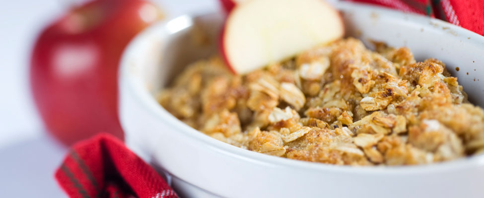 Apfel-Haferflocken-Crumble