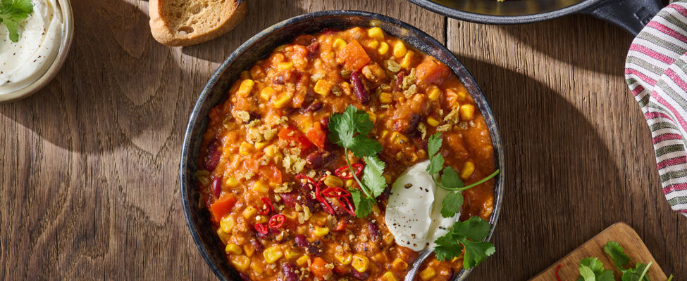 Chili sin Carne mit Haferflocken