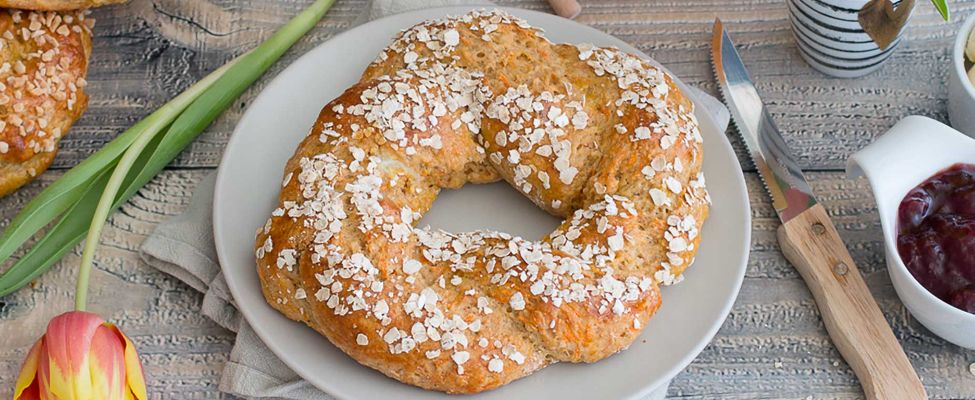 Haferflocken-Karotten-Kranz