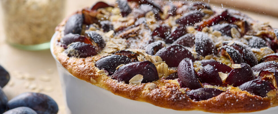 Hafer-Zwetschgenauflauf